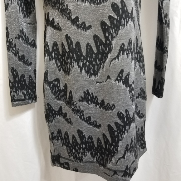 𝅺french Connection Polyester/elastin /viscose metalized blend mini dress - Picture 12 of 16